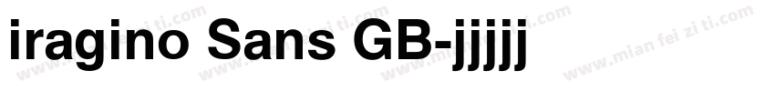 iragino Sans GB字体转换